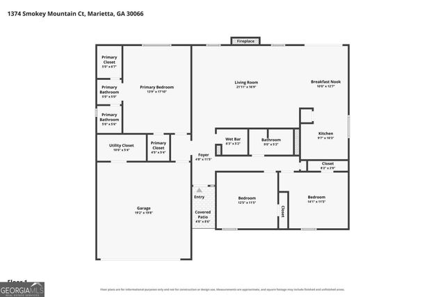 1374 Smokey Mountain Court, Marietta, GA 30066
