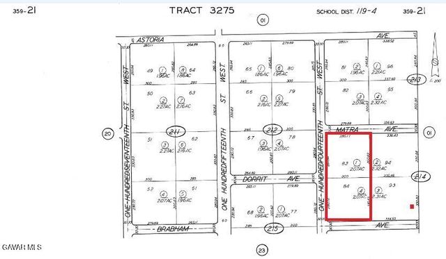 114th St W Between Mantra And Brabham Ave, Rosamond, CA 93560