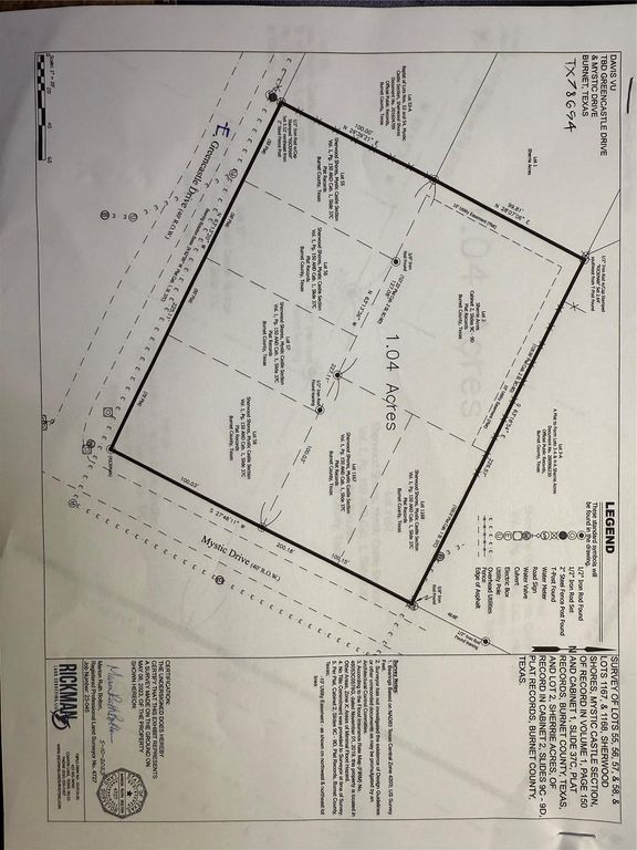 Lot 55,56,57,58,1167,1168 Greencastle and Mystic DR, Granite Shoals, TX 78654