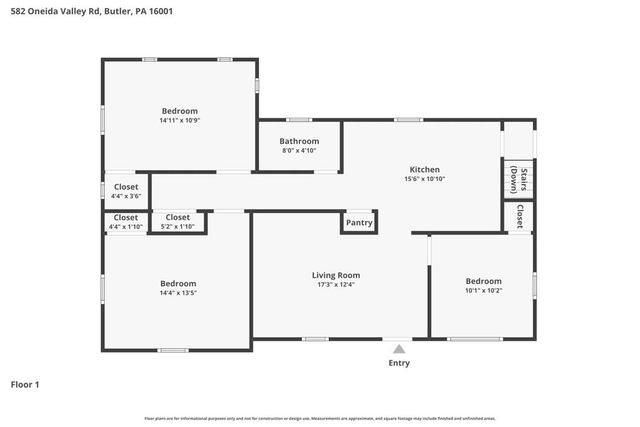 582 Oneida Valley Rd, Center Twp, PA 16001