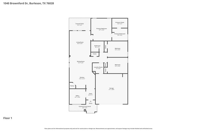 1040 Brownford Drive, Fort Worth, TX 76028