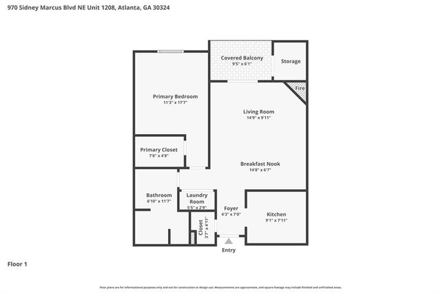970 Sidney Marcus Boulevard NE 1209, Atlanta, GA 30324