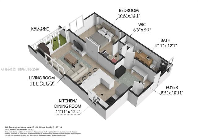 949 Pennsylvania Ave 201, Miami Beach, FL 33139