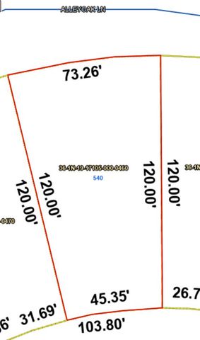 540 Alleyoak Lane Lot 46-2, Freeport, FL 32439