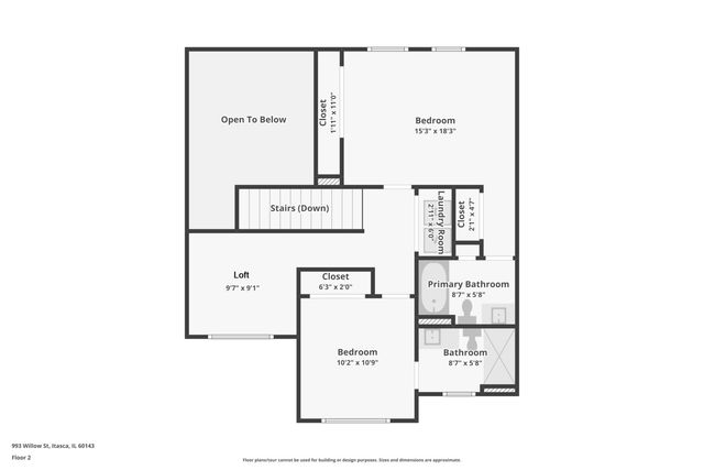 993 Willow Street, Itasca, IL 60143