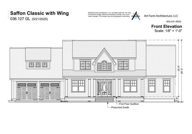 Lot 3 Westview Road Lot 3 - The Saffron Floor Plan, Bedford, NH 03110