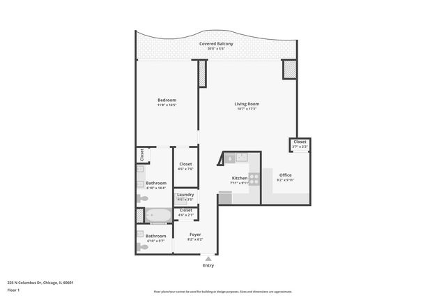 225 N Columbus Drive 6103, Chicago, IL 60601
