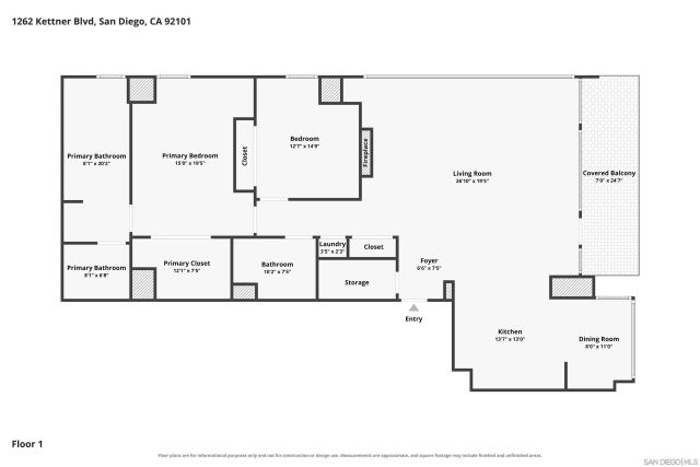 1262 Kettner 1504, San Diego, CA 92101
