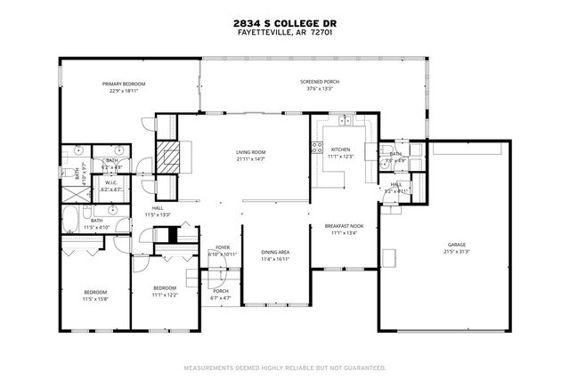 2834 S College Drive, Fayetteville, AR 72701