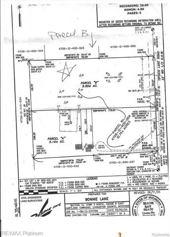 Parc B Tipsico Lake Road, Hartland, MI 48353