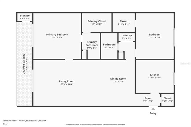 7300 SUN ISLAND DRIVE S 1104, South Pasadena, FL 33707