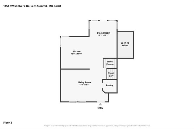 1154 SW SANTA FE Drive, Lee's Summit, MO 64081