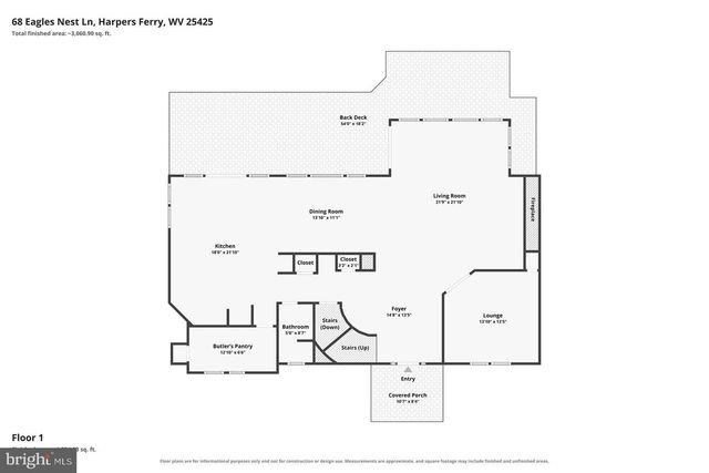 68 EAGLES NEST LN, Harpers Ferry, WV 25425