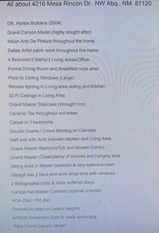 4216 Mesa Rincon Drive NW, Albuquerque, NM 87120
