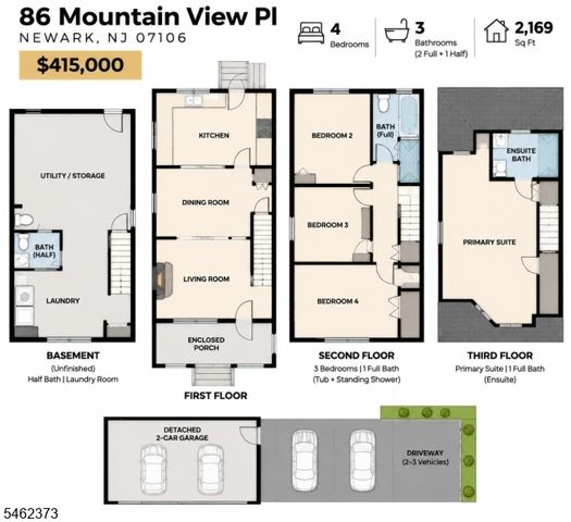 86 Mountain View Pl, Newark City, NJ 07106