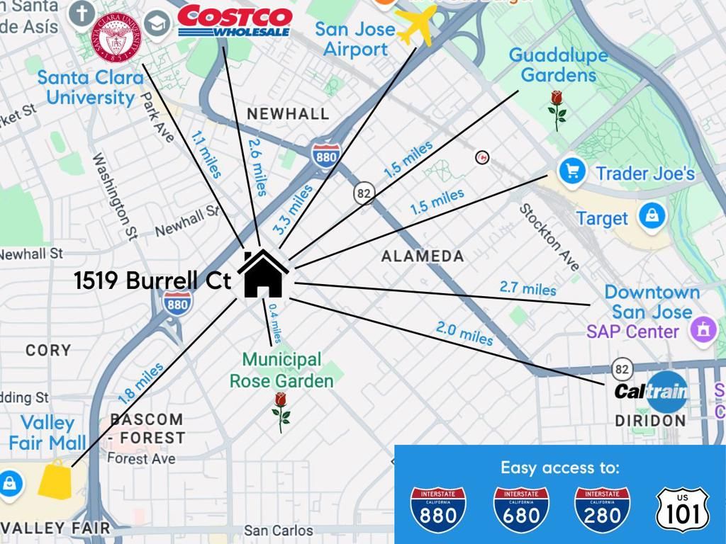 Image 29 of property listing at 1519 Burrell Court, San Jose, CA 95126