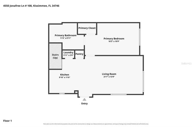 4550 JONAFREE LANE 107, Kissimmee, FL 34746