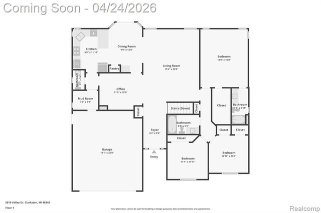 5819 Valley Drive, Clarkston, MI 48348