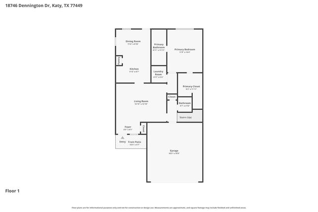 18746 Dennington Drive, Katy, TX 77449