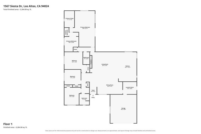 1567 Siesta Drive, Los Altos, CA 94024