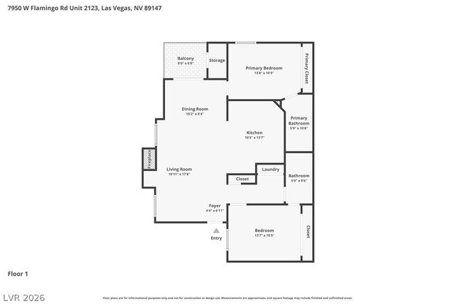 7950 West Flamingo Road 2123, Las Vegas, NV 89147