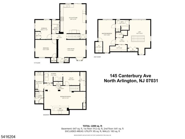 145 Canterbury Ave, North Arlington Boro, NJ 07031