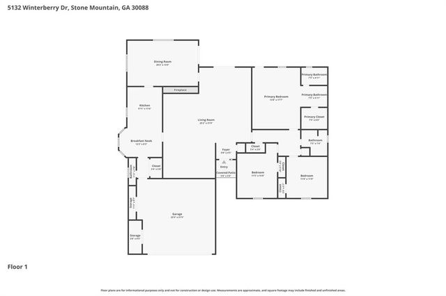 5132 Winterberry Drive, Stone Mountain, GA 30088