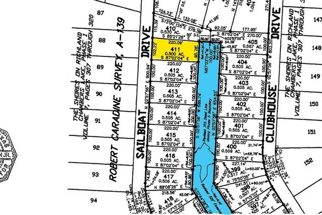 Lot 411 Sailboat Drive, Corsicana, TX 75109
