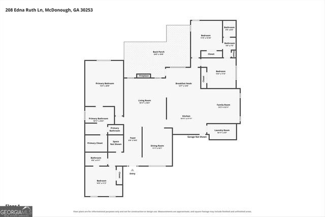 208 Edna Ruth Lane, Mcdonough, GA 30253