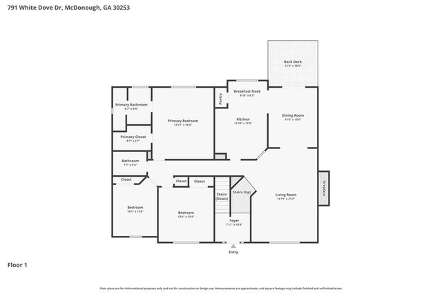 791 White Dove Drive, Mcdonough, GA 30253