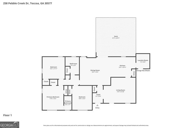 258 Pebble Creek Drive, Toccoa, GA 30577