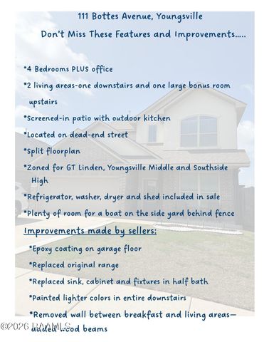 111 Bottes Avenue, Youngsville, LA 70592