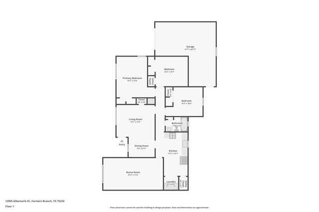 13905 Albemarle Drive, Farmers Branch, TX 75234
