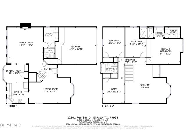 12241 RED SUN Drive, El Paso, TX 79938