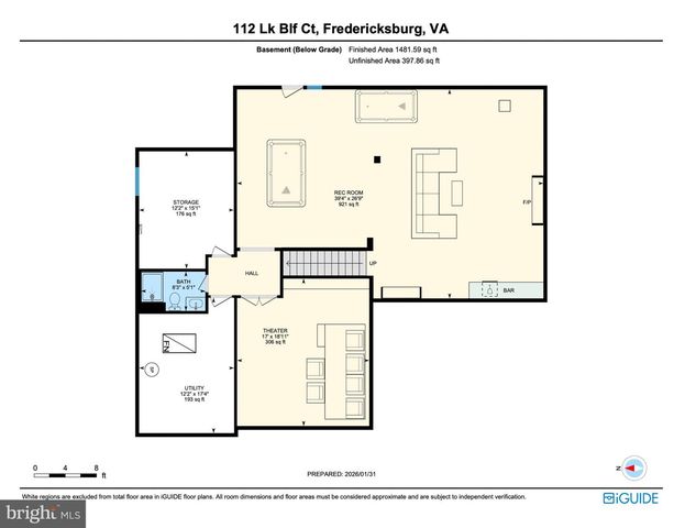 112 LAKE BLUFF CT, Fredericksburg, VA 22406
