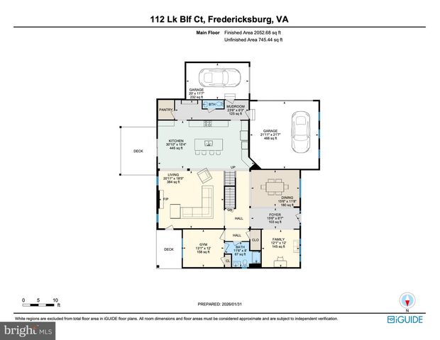 112 LAKE BLUFF CT, Fredericksburg, VA 22406