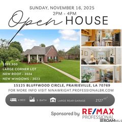 15125 Bluffwood Cir, Prairieville, LA 70769
