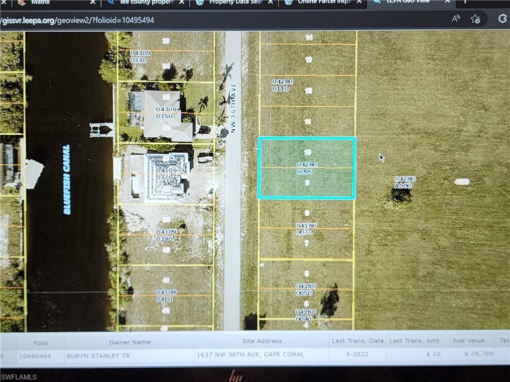 1637 NW 36th AVE, CAPE CORAL, FL 33993 — exterior