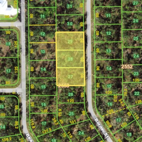 1101, 1117 & 1109 BORDER STREET, Port Charlotte, FL 33953
