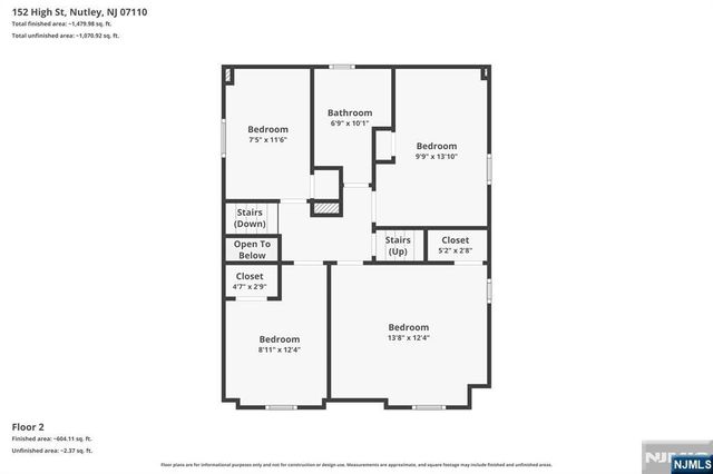 152 High Street, Nutley, NJ 07110