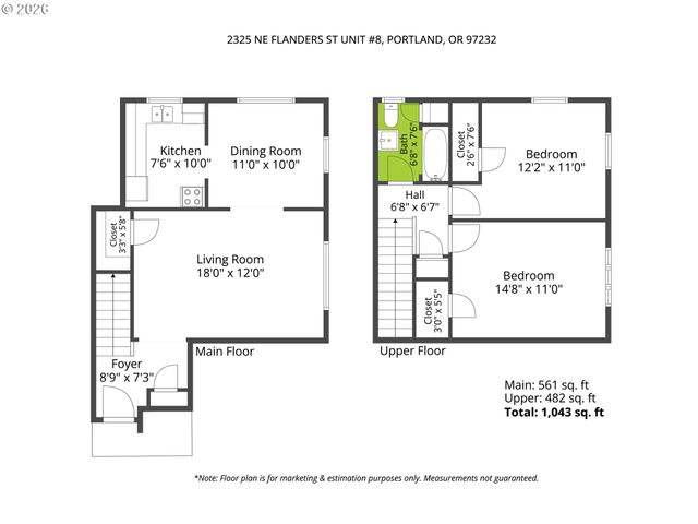 2325 Ne FLANDERS St 8, Portland, OR 97232