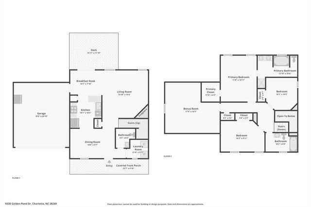 9338 Golden Pond Drive, Charlotte, NC 28269