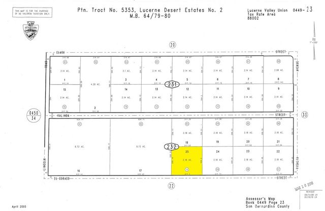 35530 El Dorado, Lucerne Valley, CA 92356
