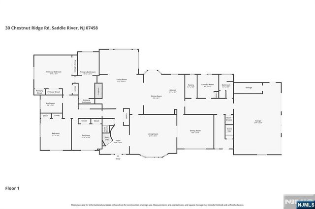 30 Chestnut Ridge Road, Saddle River, NJ 07458