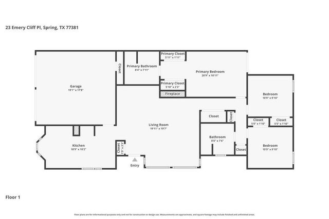 23 Emery Cliff Place, Spring, TX 77381