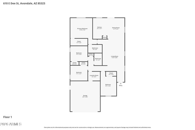 610 E DEE Street, Avondale, AZ 85323