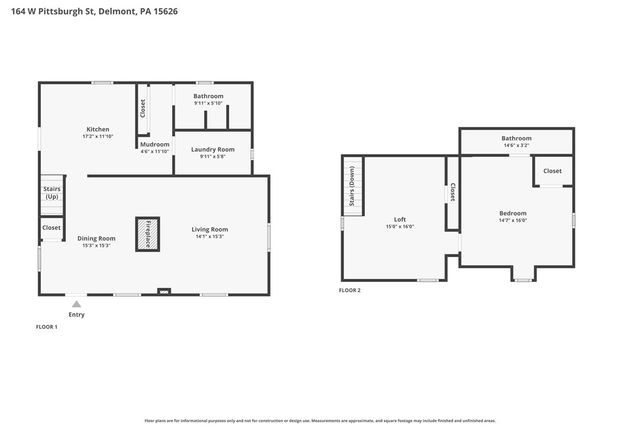 164 W Pittsburgh Street, Delmont, PA 15626
