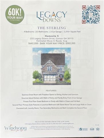 233 Legacy Downs Drive, Canton, GA 30115
