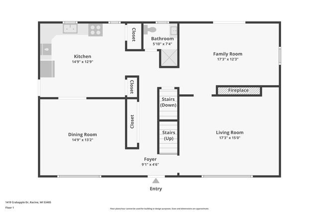 1419 Crabapple DRIVE, Racine, WI 53405