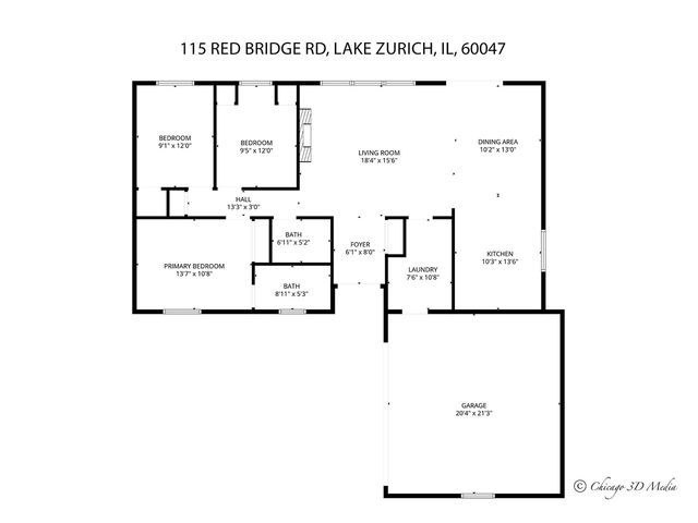 115 Red Bridge Road, Lake Zurich, IL 60047